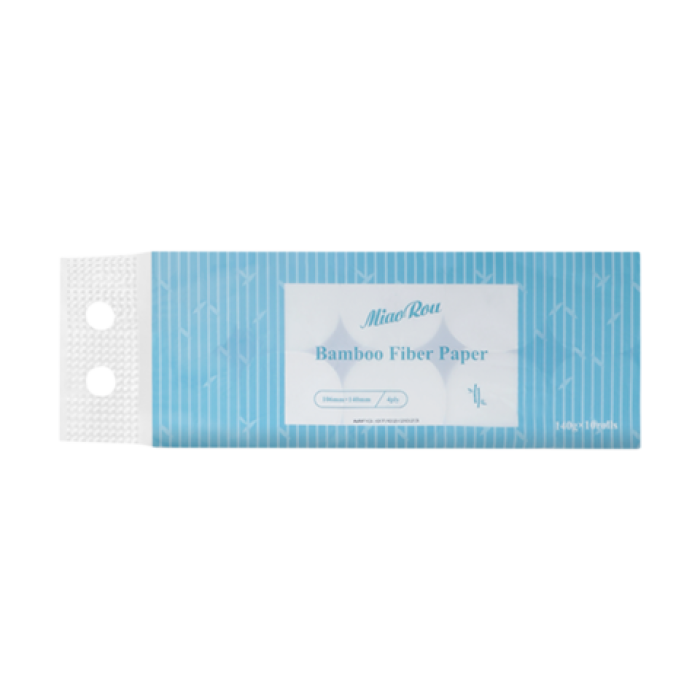 MIAOROU Туалетная бумага из бамбукового волокна без отверстия, 10 шт/уп