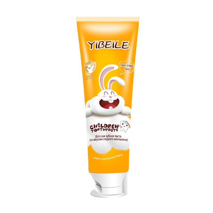 YIBEILE Детская зубная паста со вкусом апельсина 80г